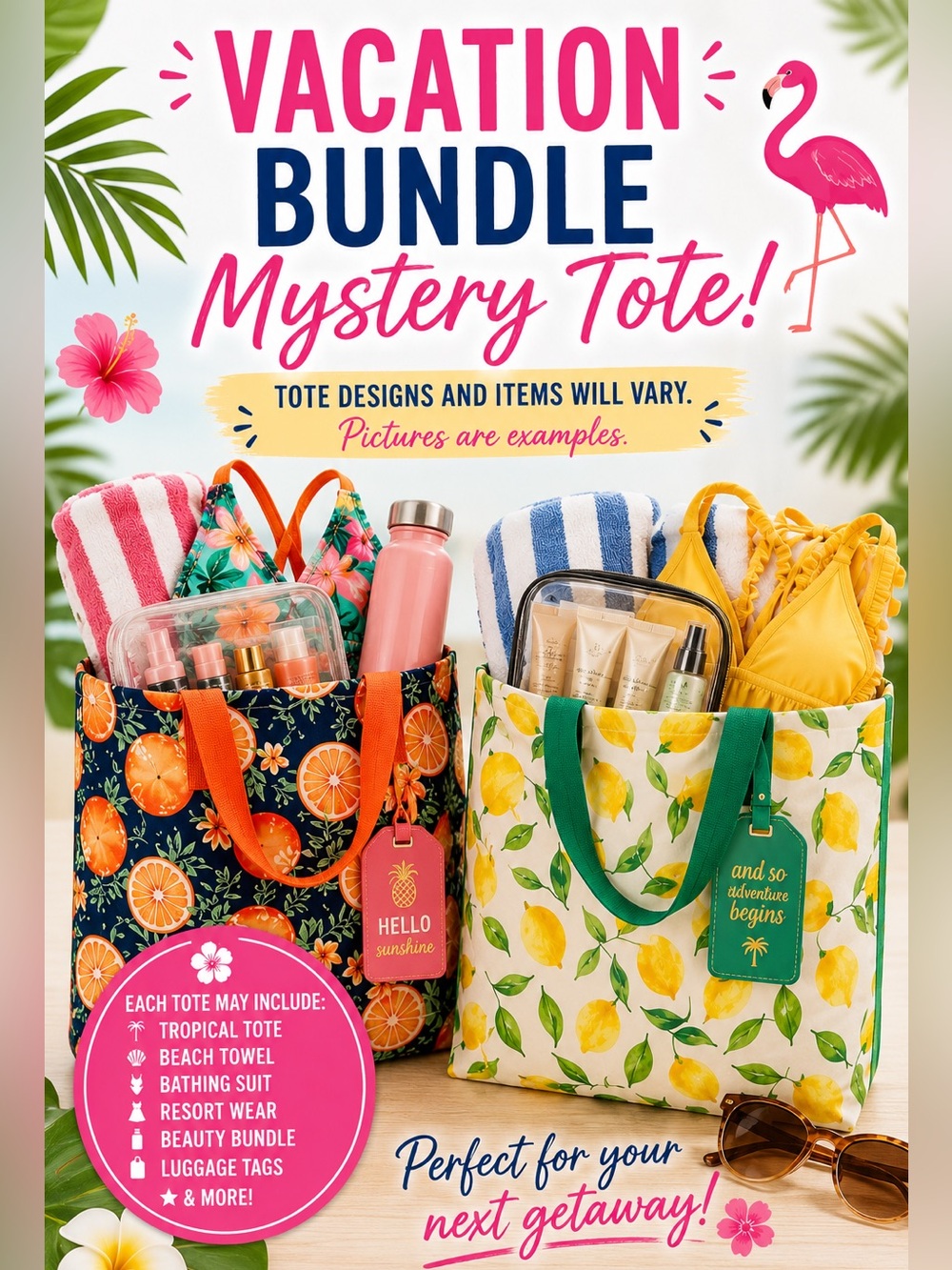 Vacation Bundle Tote Bag - Mystery